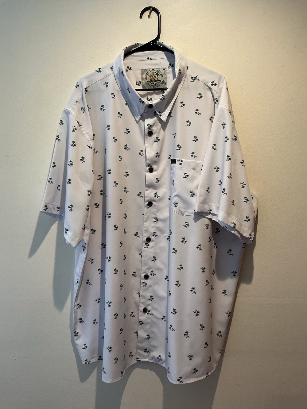 Dixxon Flannel Co The Breezy Palm Tree Short Sleeve Button Up Shirt Men’s 4XL